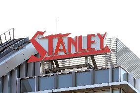 Stanley Electric signboard and logo